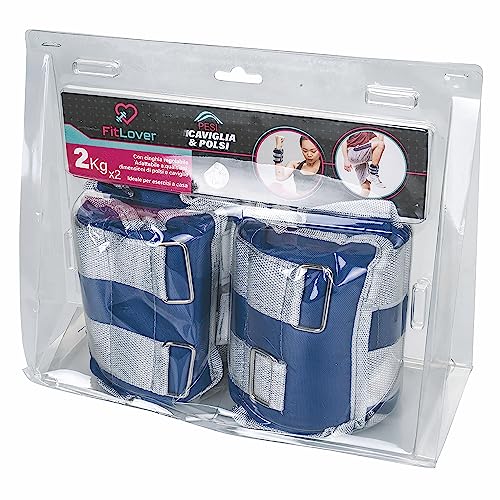 FitLover Gewichtsmanschetten für Knöchel und Handgelenke, verstellbar, 2 Stück