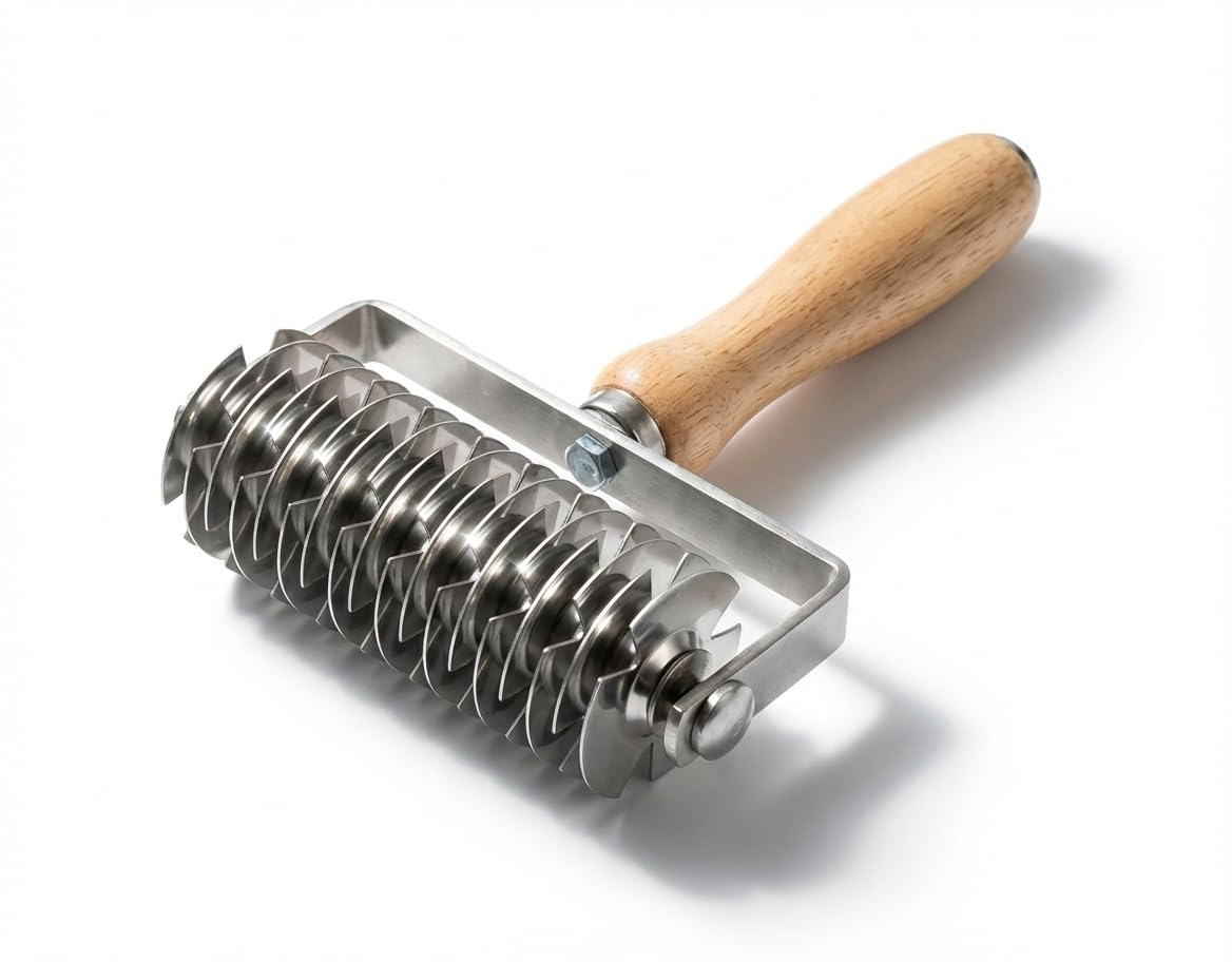 Lattice Pastry Cutter, Professional Lattice Roller for Pie & Pastry Dough, Sharp Multi-Blade Pastry Lattice Roller Cutter for Creating Even Pie Tops, Baking Tool for Home Bakers