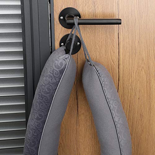 fowong Heavy Door Draft Stopper, 38 Inch Soundproof Under Door Sealer Energy Efficient Front Door Insulation Door Draft Guard Weatherproof Strip (Grey)