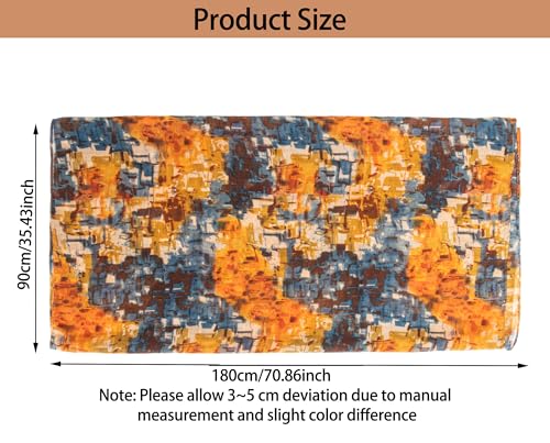 Lightweight Breathable Scarves for Women - Fashion Colorful Floral Shawls Wrap for Spring Summer2