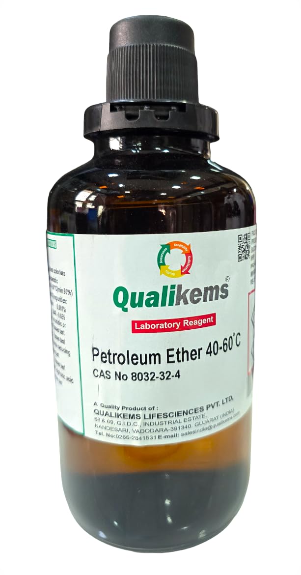 QUALIKEMS Petroleum Ether 40-60 C 500ml CAS NO 8032-32-4 (Lab use only)-image-30