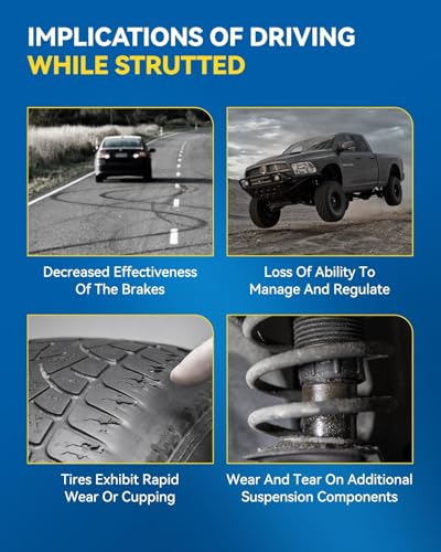 Image of PHILTOP Front Struts for Camry 2007-2011 2.4L, 2.5L, Shock Absorber Complete Suspension 172307+172308, Struts with Coil Spring Assemblies SAA975 2 Pcs