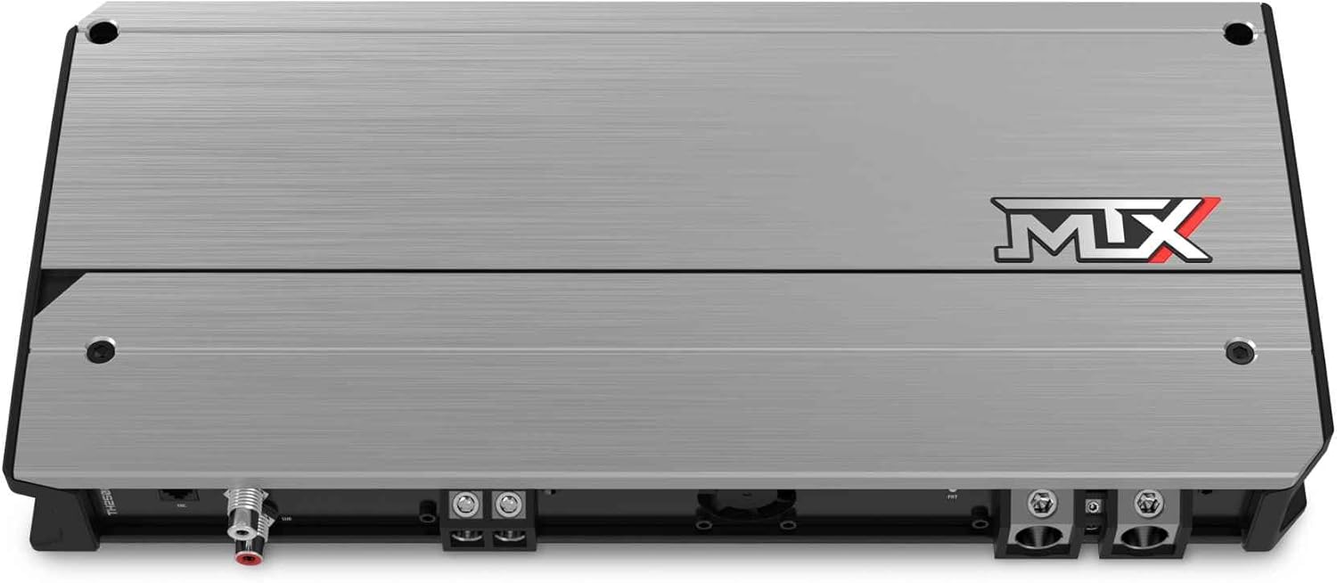 MTX TH2500.1 തണ്ടർ സീരീസ് മോണോ ബ്ലോക്ക് Ampലിഫയർ, മുകളിൽ view showing the full surface.