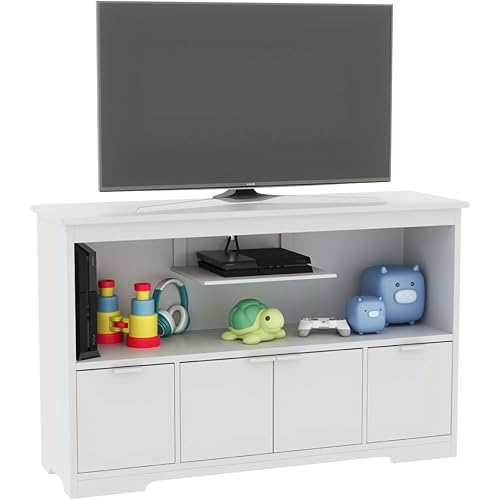 Milliard TV Stand for Living Room, Storage Organizer Entertainment Center, TV Console Gaming Desk Cabinet for Bedroom and Playroom, Kids Toy Storage Organizer, 47" x 14" x 30"