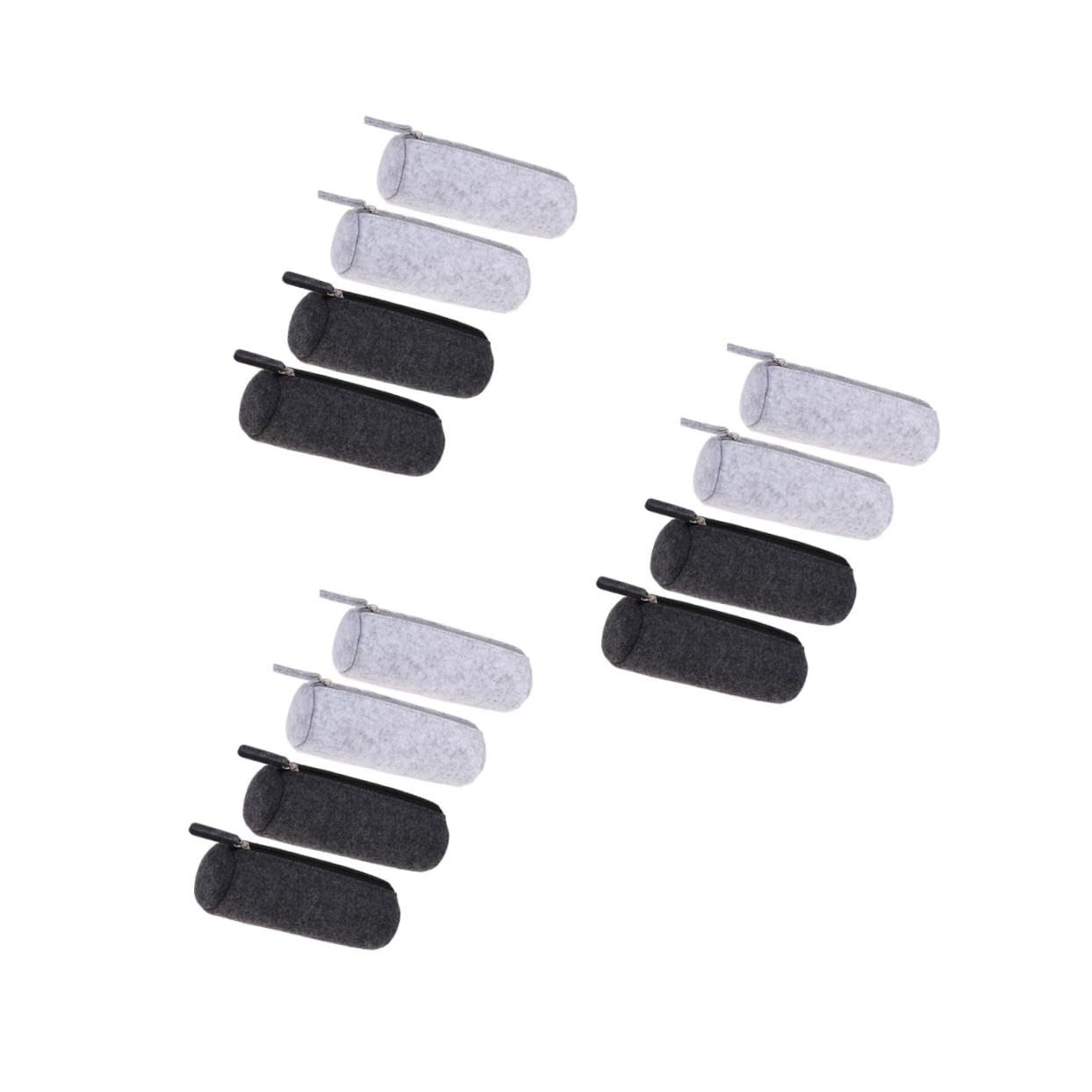 Housoutil 3 Set Astuccio Organizer Multifunzionale Per Cancelleria E Cosmetici Trousse Grigie E Grigie Scure Resistente E Facile Da Per Ufficio E Scuola 4 Pezzi * 3