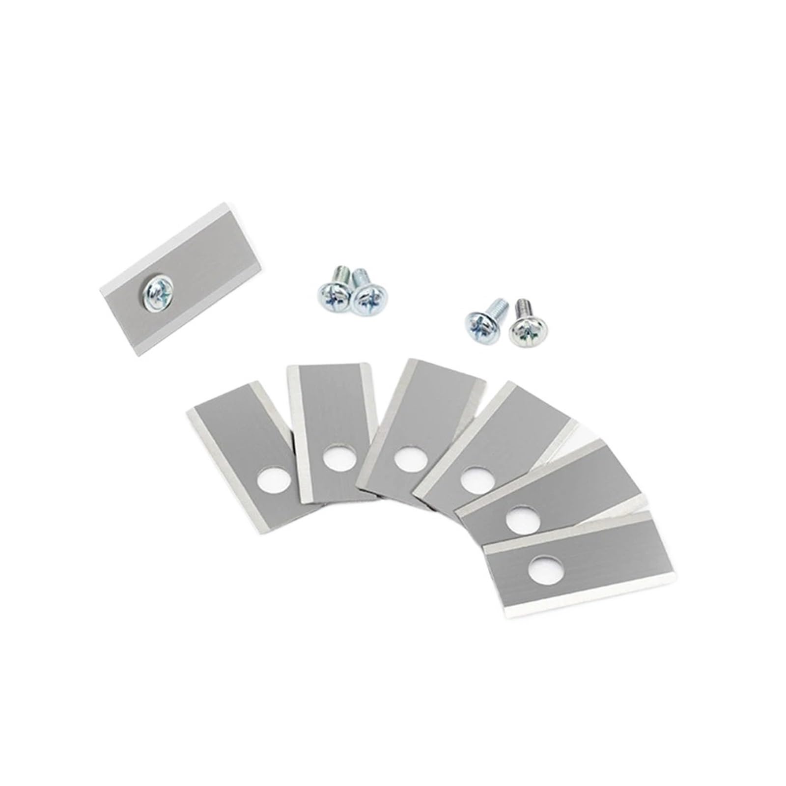 Cuchillas for Cortacésped, Juego De Cuchillas De Corte De 18 Uds., Repuesto De Cortacésped Robótico De Un Solo Orificio, Compatible Con Worx Landroid | 54PCS Silver