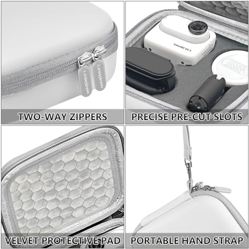 Funda Leayjeen para cámara Insta360 GO 3S/3 blanca miniatura 3