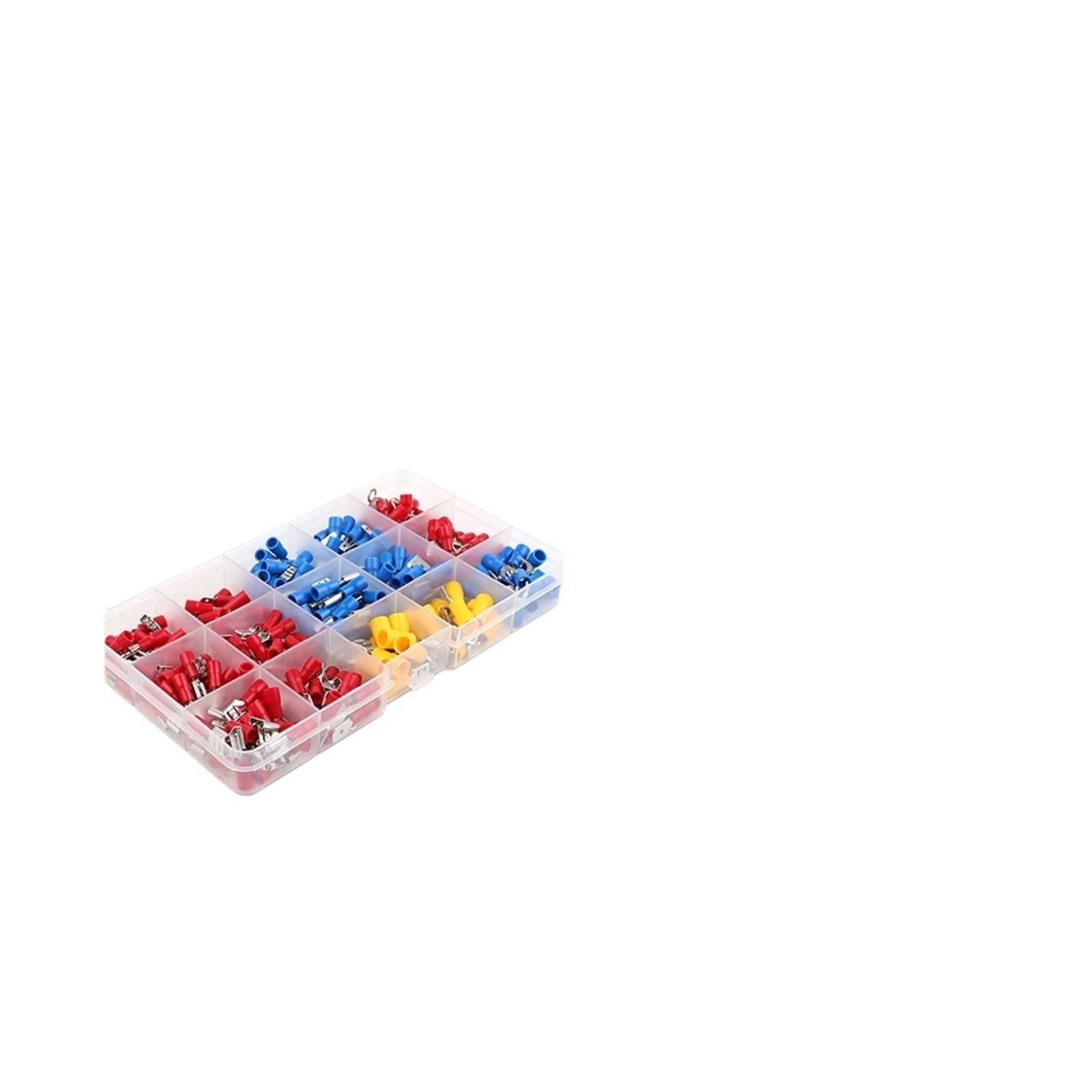 Assortiment de bornes à Pelle, connecteur de câble isolé, Fil électrique, sertissage, Anneau Bout à Bout, Ensemble de fourchettes, cosses roulées, Kit combiné, 280 pièces