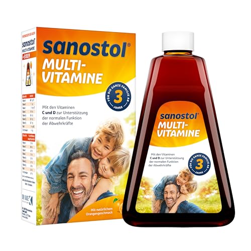 Sanostol Multi-Vitamine: Für Kinder ab 3 Jahren und Erwachsene unterstützt ein gesundes Immunsystem mit den Vitaminen A und D 230ml