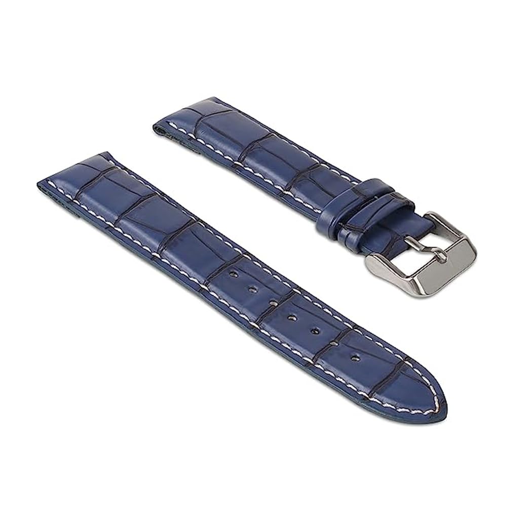 Blue 22mm Genuine leather Strap For Watch and Smart Watch for All 22mm (B0D17XVRLC) Amazon Price History, Amazon Price Tracker