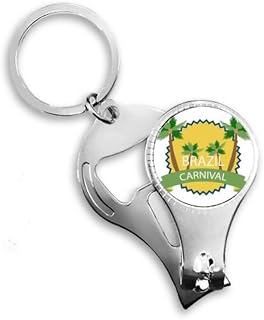 Comemore o Brasil Carnaval Alicate de unha Chaveiro Abridor de Garrafas Cortador