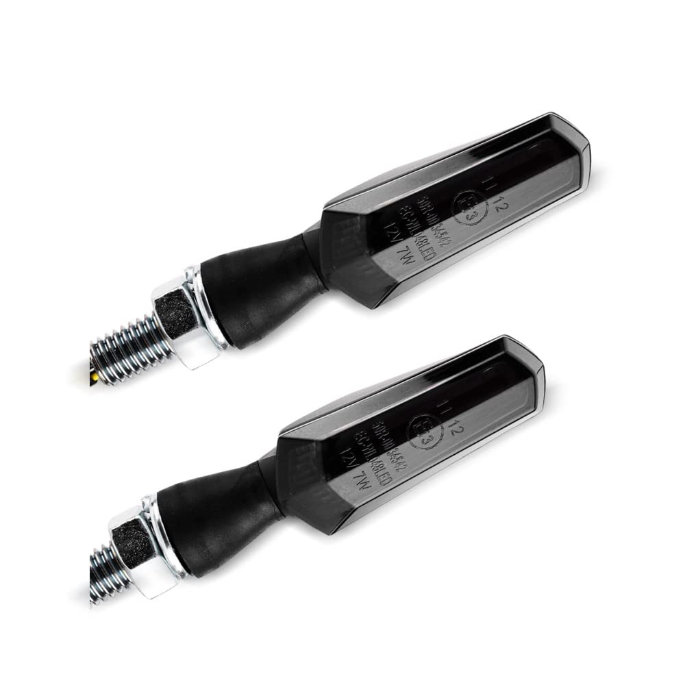 LED Blinker kompatibel mit Yamaha MT-125 / MT-10 / MT-03 E-Prüfzeichen TX15 schwarz getönt