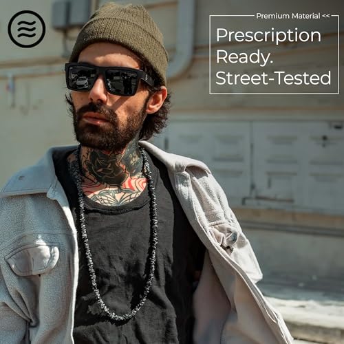 NEVEN Tombstone XL Men’s Polarized Sunglasses -Rugged Relaxed Rectangular UV Protection Sunglasses-Cool Urban Fashion Glasses2