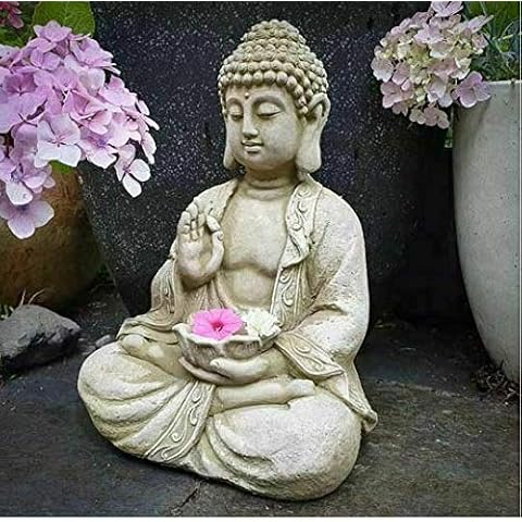 Large Lotus Tealight Buddha Statue by Burgess Home & Garden Cover