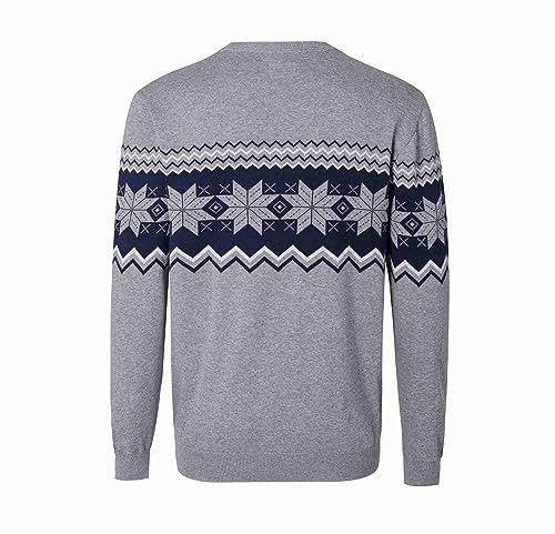 Krumba Mens Crewneck Knitted Sweaters: Cotton Long Sleeve Soft Casual Pullover2
