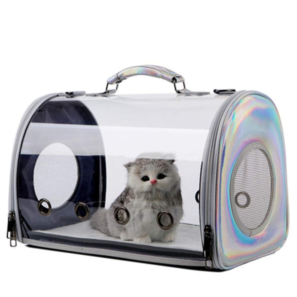Panorámica Gato Bolsa Transparente, cápsula Espacial Gato Mochila a Cabo Bandolera portátil Bolsa de Hombro Pecho Jaula Gato
