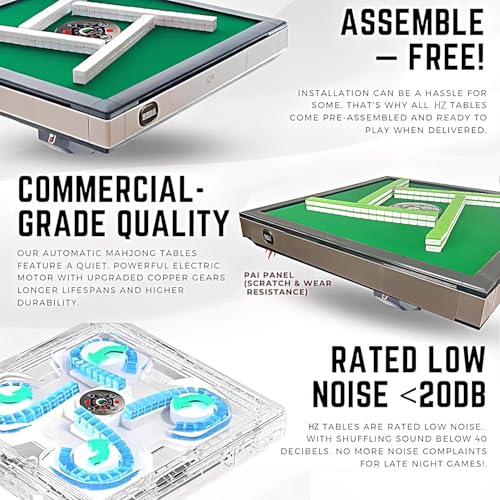 Mesa automática plegable de Mahjong con fichas 42mm miniatura 6
