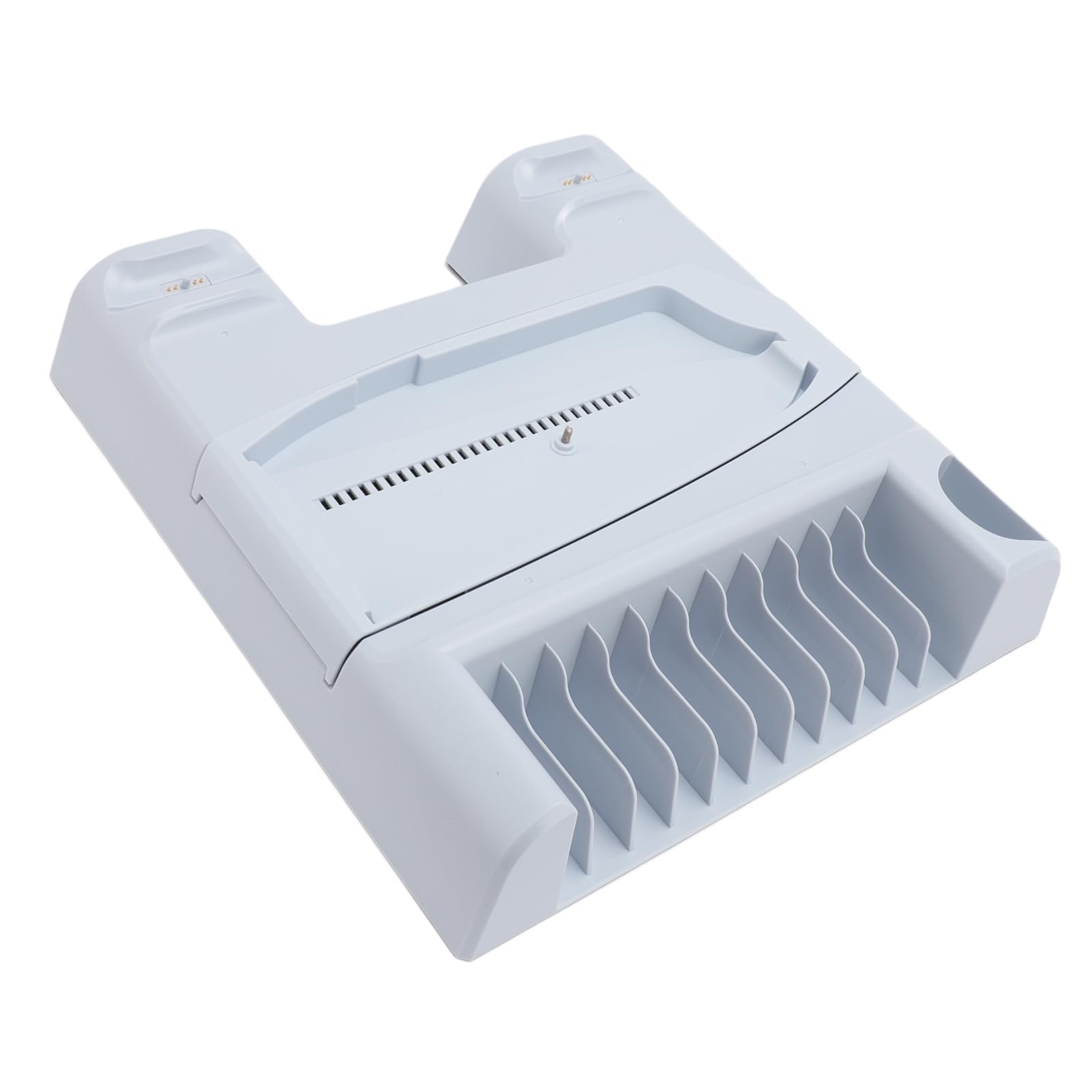 Stazione di Ricarica per Controller di Gioco Supporto di Raffreddamento Efficiente a Doppio Slot per Console e Controller Slim Materiale ABS