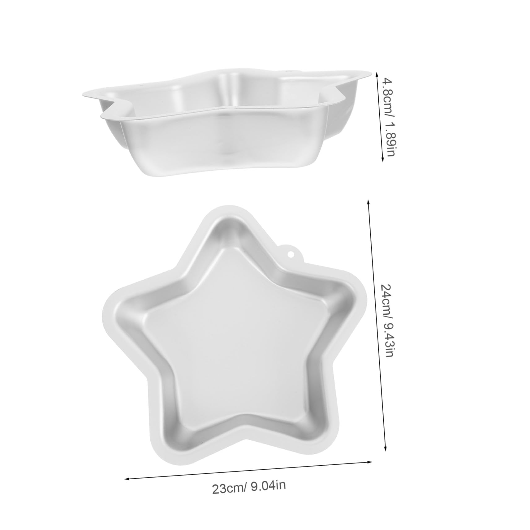 VALICLUD 2 Pièces Star Cake Pan Alliage Aluminium Moule Étoile à Branches pour Gâteaux et Cheesecakes pour Pâtisserie Maison