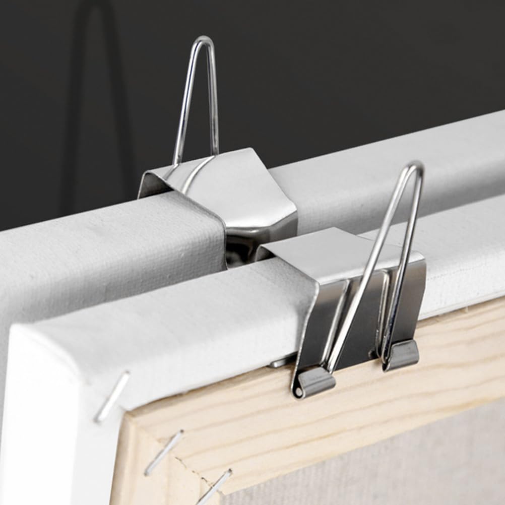 OATIPHO Wet Canvas Clips, 5pcs Stainless Steel Wet Canvas Carriers Clips Wet Canvas Holder Metal Artist Art Clamp Canvas Frame Separating Clip Wet Canvas Clamps Oil Painting Frame Divider - Image 3