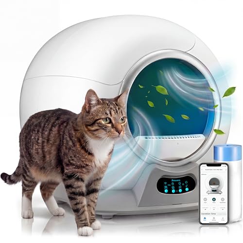 Image of Petcove Automatic Self Cleaning Litter Box for Multiple Cats - PurrTek with Smart App Control (5GHz Wi-Fi), Triple Odor Control, Quiet Operation & Advanced Safety Sensors