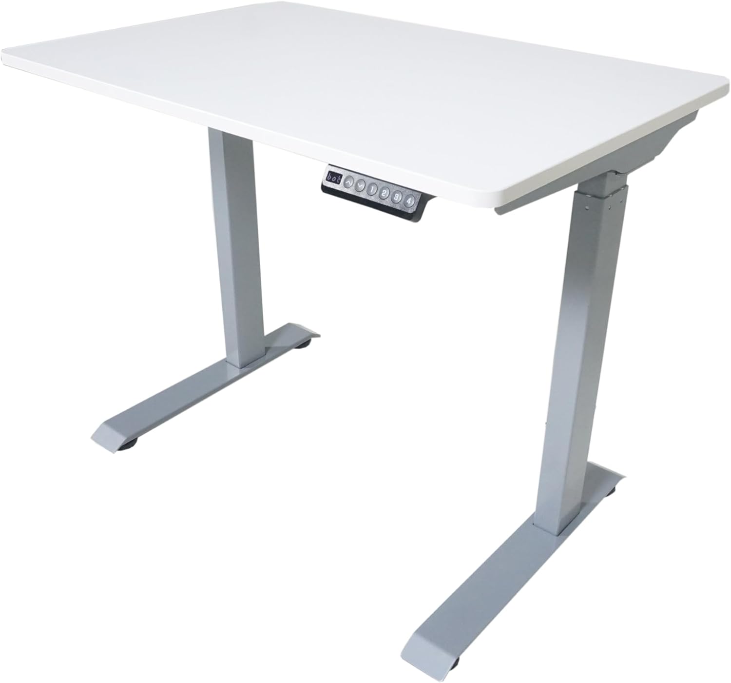 Victor DC830W 36x23.6 (3ft) Electric Sit-Stand Height Adjustable Compact Workstation, Quiet Motorized Standing Desk with Four Memory Function, Fast and Easy Assembly, Perfect for Home or Office, White