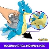 MEGA Pokémon Action Figure Building Toys Set for Kids, Lapras with 527 Pieces and Motion, Buildable and Poseable, 7 Inches Tall, HKT26 - 6