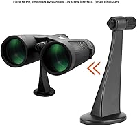 Vista 2 de Adaptador de trípode para telescopio, soporte de adaptador de montaje de trípode binoculares, interfaz estándar de tornillo de 1/4, para telescopio