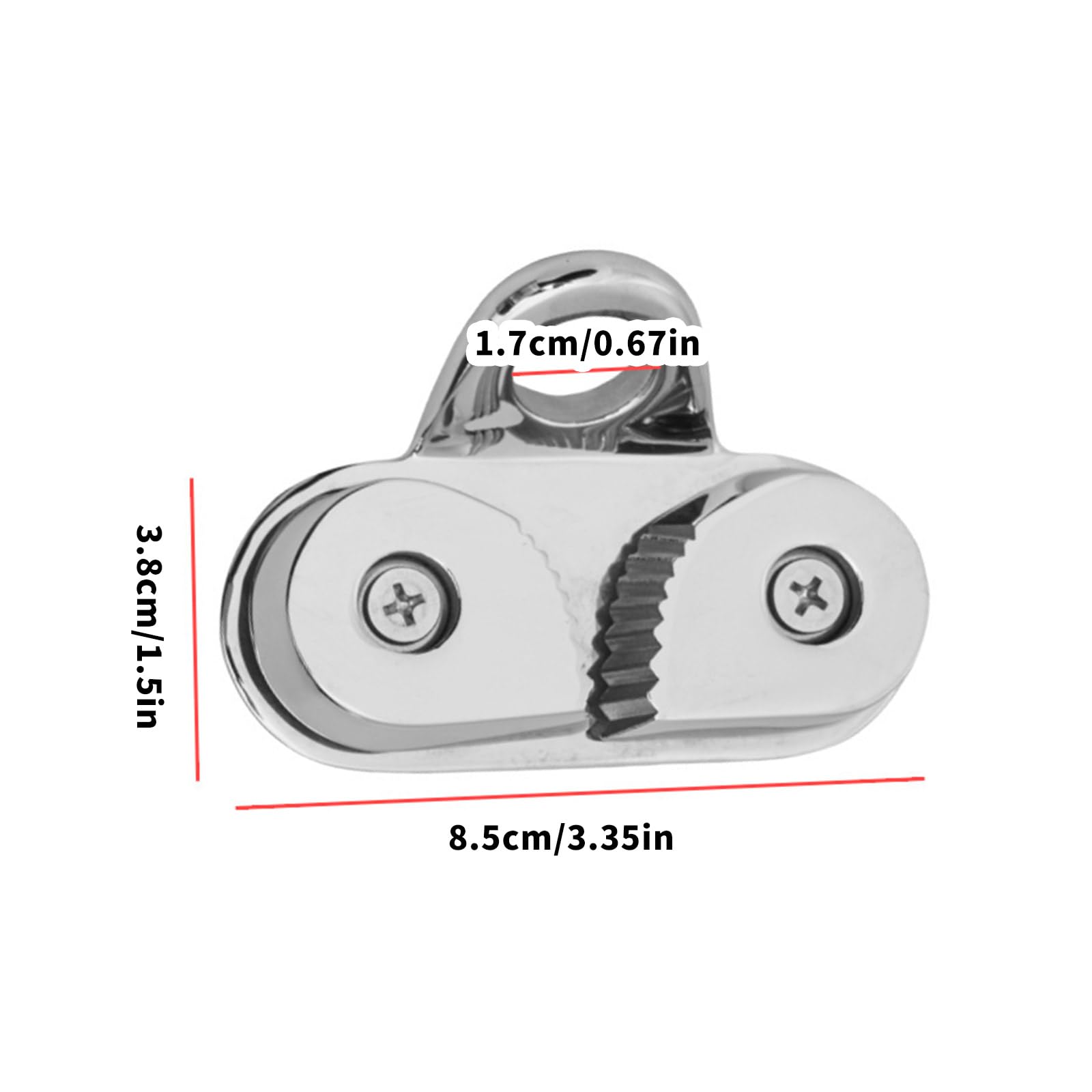 Tacchetti hardware per barche per corde da 6-15 mm in acciaio inox anelli leader Fairlead Barche a vela Pilates Attrezzature Hardware Anelli leader Passacavo per barche a vela Canoa Gommone