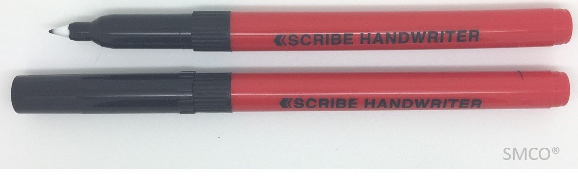 SMCOScribe Handwriting Pens. Pack of 5. BLACK Ink. Fine Point. Great For School