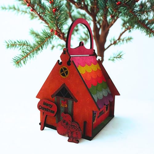 WonderLab’s Fun-Filled Gingerbread Christmas House Kit for Children | DIY Christmas Craft Kit | Holiday Season Special | For Boys and Girls Aged 3 Years and Above | Festive Learning Kit | Return Gift | Holiday Activity Kit | STEM + Art Kit