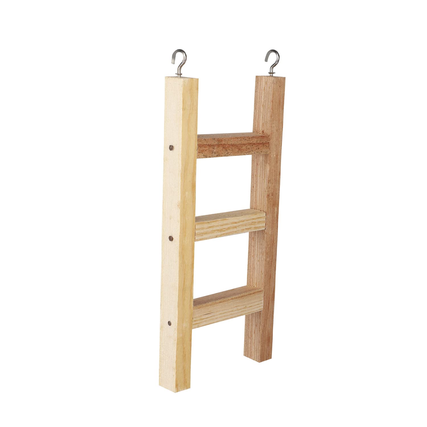 Emily pets 3 Stairs Fun Natural Wooden Ladder Toy for Training, with Hooks, Designed for Birds, Parrot, Budgies and Other Small, Medium Birds (Brown, Size: W 12.5 X H 31 cm) (B09NBVWDDN) Amazon Price History, Amazon Price Tracker