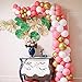 Zabyky Balloon Garland Arch Kit 16Ft Long 110 PCS Pink Gold White Balloons for Baby Bridal Shower Princess Girl Birthday Backdrop Party Decorations