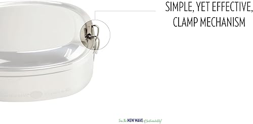 Miniatura 4 de New Wave Enviro Recipiente de alimentos de acero inoxidable, 40 oz