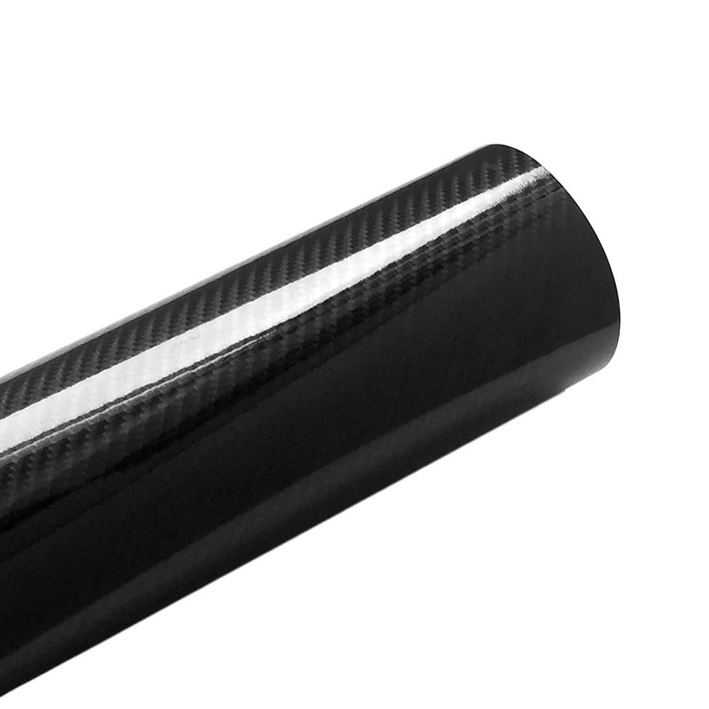 Pellicola Wrapping Auto 100 * 30/10cm Pellicola Vinilica For Avvolgimento In Fibra Di Carbonio 5D Lucida Alta Adesivi E Decalcomanie For Tablet For Moto Accessori For Auto Car Styling(Noir,50x200cm)