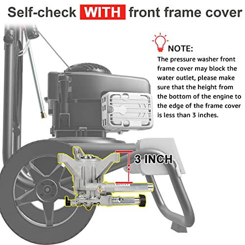 Yamatic 7/8 Inch Shaft Vertical Pressure Washer Pump, 2200-2500 Psi @2.2 Gpm Replacement Pump For Troybilt, Briggs&Stratton thumb #4