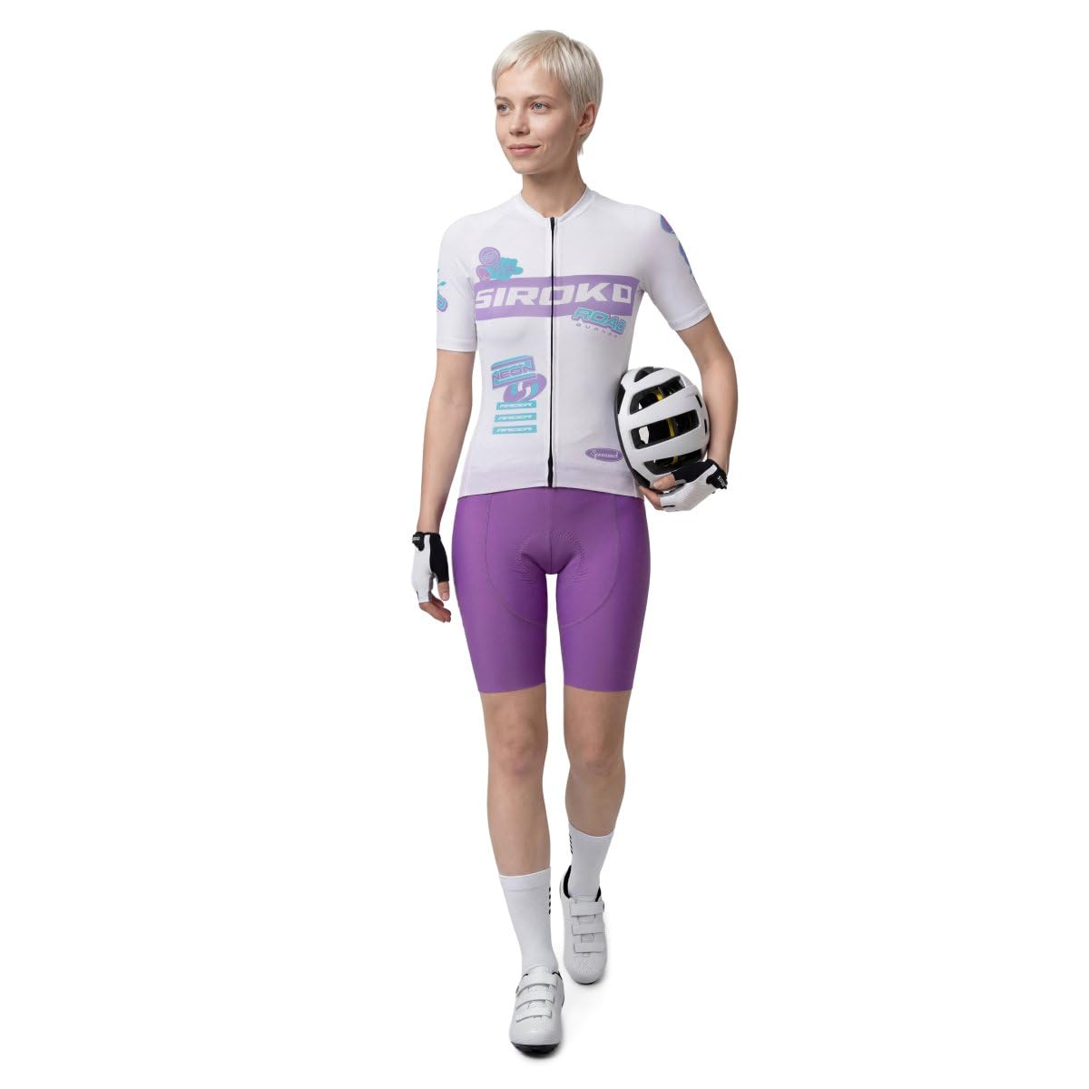 SIROKO Maillot Ciclismo Mesh Manga Corta M8-W NRC White Blanco