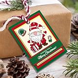 INFUNLY Merry Christmas Clear Stamps for Card Making Santa Claus Transparent Silicone Stamp Holiday Blessing Words Clear Stamp Xmas Gnome Rubber Stamps for Xmas DIY Scrapbooking Photo Album Decor - Image 5