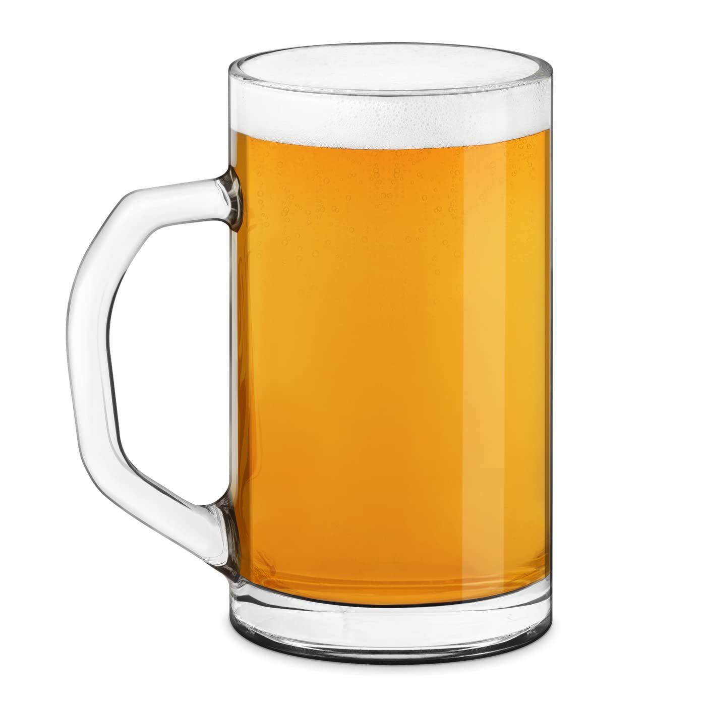 Maverton Duży Kufel do Piwa 640 ml – Szklany, Klasyczny, Grube Szkło – Idealny Prezent dla Mężczyzny, na Urodziny, Dzień Ojca, Wieczór Kawalerski