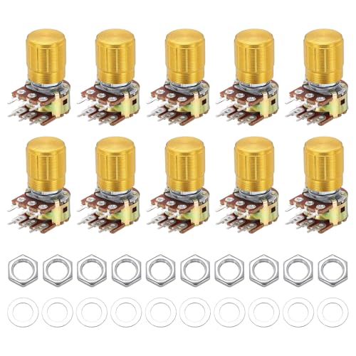 Potentiomètre WH148 B1K à arbre rotatif fendu pour un contrôle du volume audio précis