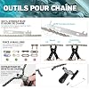 DURATECH Kit d'Outils de Réparation pour Vélo 41 pièces avec Mallette Pratique, Ensemble d'Outils de Vélo Portable pour la Réparation des Pneus, des Chaînes et du Pédalier #3