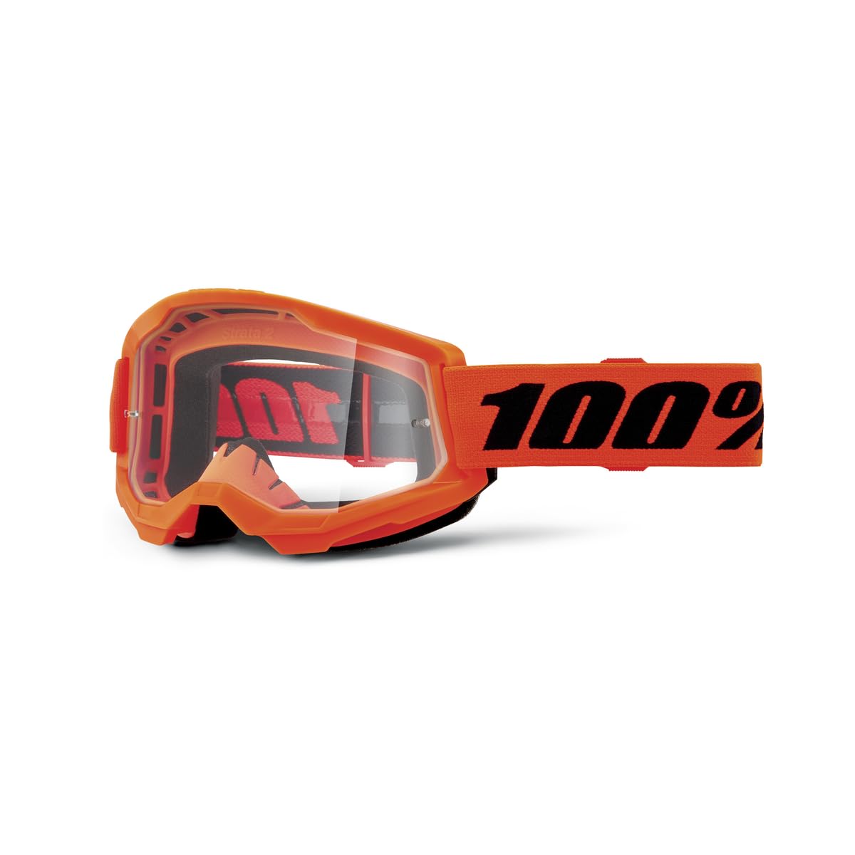 100% STRATA 2 Goggles - Sports Goggles for Motocross &amp; Mountain Biking - Eyewear for Bike Riders - Motocross Eyewear for Men