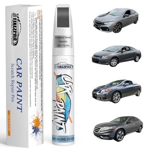 Image of NH-737M Polished Metal Metallic Car Touch Up Paint for Honda, Color Match Auto Paint Repair Pen,Professional Car Scratch Repair Remover Pen Quick Drying, Easy to Use