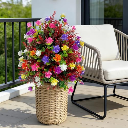 Flores artificiales para centro de mesa en patio y decoracion de bodas 4