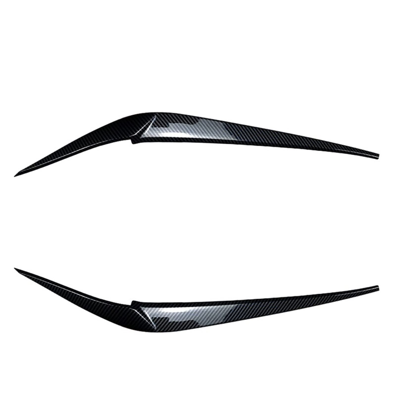 Fit for X4 X3 G01 G02 Car Headlight Eyebrow Eyelid Trim Auto Headlight Eyelids Lids ABS Gloss Black Cover Carbon Fiber 2018-2021(Carbon Fiber)