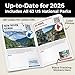 National Parks Stamp Book with Sticker Set: Passport-Sized National Park Book with Passport Stickers, Travel Planner, Map, and Parks Checklist Tracker
