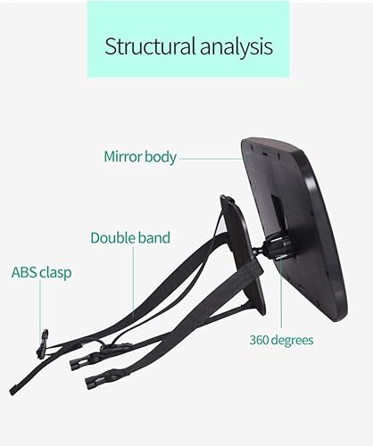 Miniatura 2 de Espejo de coche para bebé, espejo de asiento de automóvil, monitorea de forma segura al niño en el asiento de automóvil orientado hacia atrás,