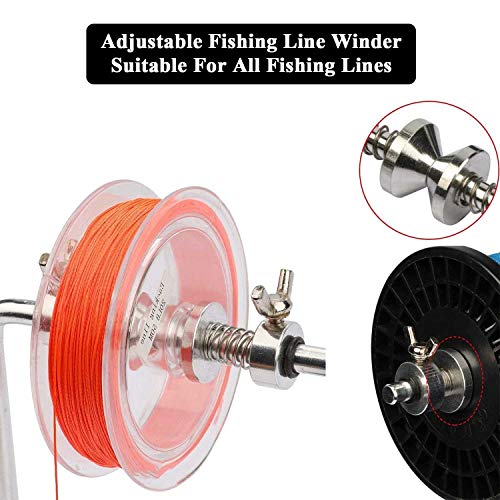 Voganacee V0015 Fishing Line Winder Spooler Machine Spinning Reel Spool Spooling Station System thumb #6