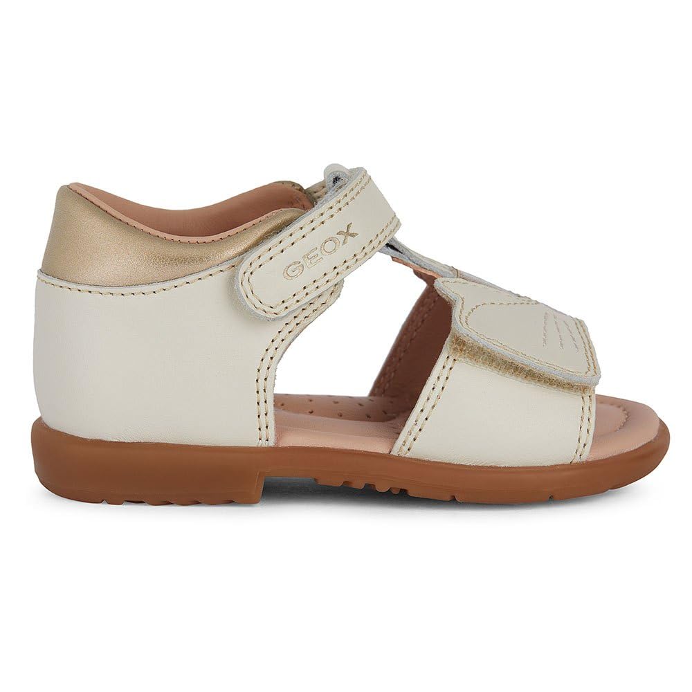 Geox Baby Girls B Verred A Sandal, Lt Ivory, 3.5 UK Child