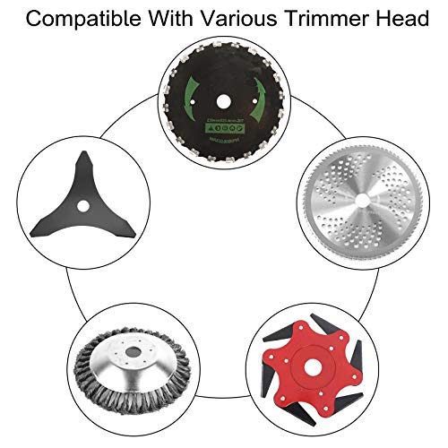 Patioer 2 Kind of Lawnmower Blade Adapter Kit, Gardening Machine Brush Blade Adapter Attachment Maintenance Kit for Stihl String and Universal Trimmers Brush Cutter